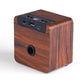 NB NOIZZYBOX Cube S Premium Wood Finish Portable Wireless Bluetooth Speaker and Fm Radio with 8W Output, HD Sound Portable Speaker Bluetooth 5.2 EDR, USB/TF Card/TWS