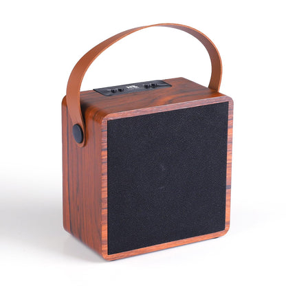 NB NOIZZYBOX Cube M Premium Wood Finish Portable Wireless Bluetooth Speaker with 6W Output, HD Sound, FM Radio, USB and TF Card Bluetooth 5.2 EDR, TWS