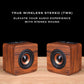 NB NOIZZYBOX Cube S Premium Wood Finish Portable Wireless Bluetooth Speaker and Fm Radio with 8W Output, HD Sound Portable Speaker Bluetooth 5.2 EDR, USB/TF Card/TWS