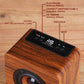 NB NOIZZYBOX Cube S Premium Wood Finish Portable Wireless Bluetooth Speaker and Fm Radio with 8W Output, HD Sound Portable Speaker Bluetooth 5.2 EDR, USB/TF Card/TWS