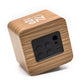 NB NOIZZYBOX Cube XS Bamboo Premium Wood Finish Portable Wireless Bluetooth Speaker