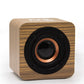 NB NOIZZYBOX Cube XS Bamboo Premium Wood Finish Portable Wireless Bluetooth Speaker